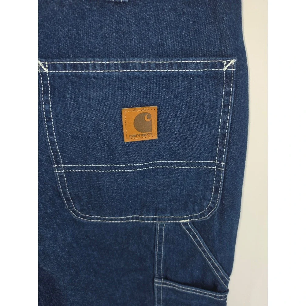 Carhartt Mens Dungaree Fit Denim Work Pants Indigo Blue 32x32 382-83 6013504